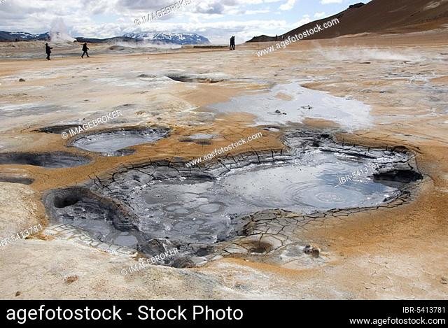 Geothermal area, high temperature area, Soltafaren area, Hverarönd, Namafjall, Namaskard, Iceland, Europe