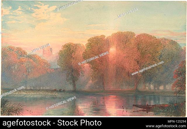 Windsor from Dachet. Artist: William Collingwood Smith (British, Greenwich 1815-1887 London); Date: ca. 1887; Medium: Watercolor; Dimensions: Sheet: 8 1/2 x 13...