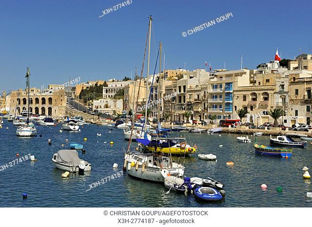 port of Kalkara, Three Cities, Valletta, Malta, Southern Europe