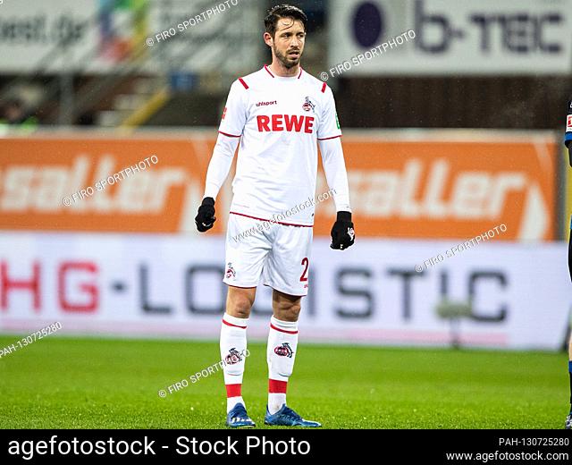 firo: 06.03.2020, football, 1.Bundesliga, season 2019/2020, SC Paderborn - FC Cologne Mark Uth (FC Cologne) individual action | usage worldwide