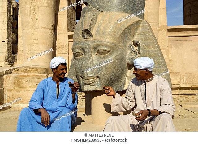 Egypt, Upper Egypt, Nile Valley, surroundings of Luxor, Thebes Necropolis listed as World Heritage by UNESCO, Western area, Ramesseum