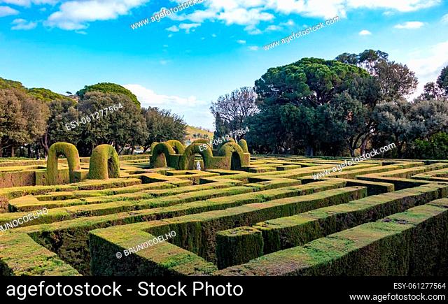 A picture of the famous maze in the Parc del Laberint d'Horta (Barcelona)