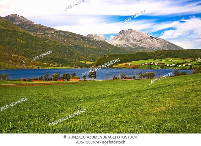 Landscape between Geiranger and Eide, More and Romsdal, Norway