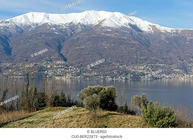 Como lake and bregagno mountain, Corenno Plinio, Lombardy, Italy