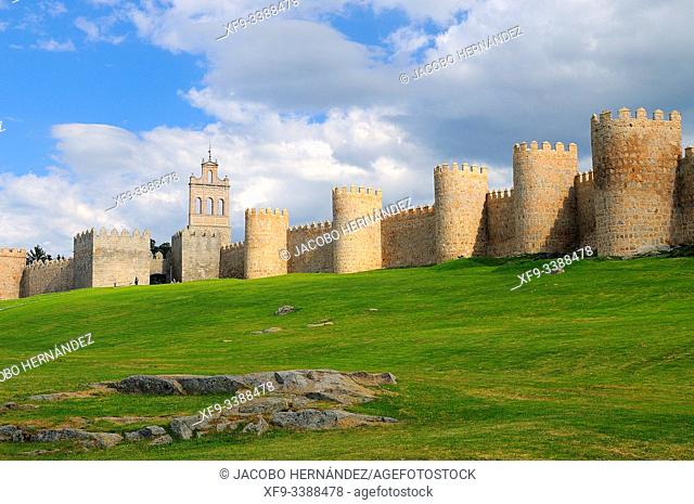 Medieval wall of Ávila. Castilla y León. Spain