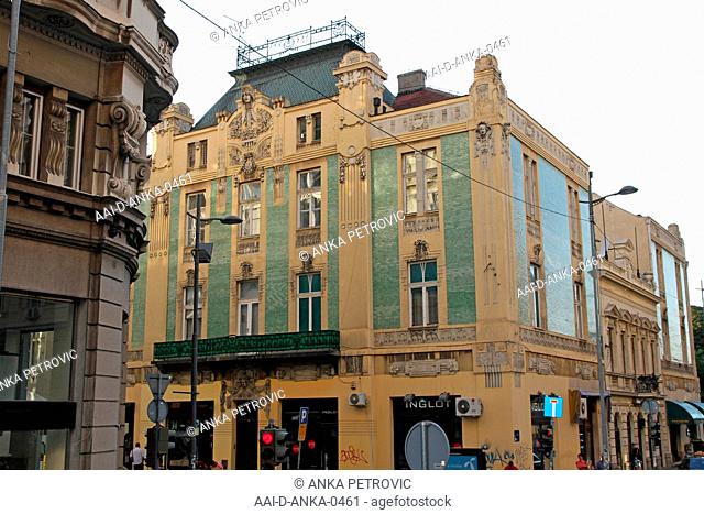Building of Merchant Stamenkovic, on the corner of Kralja Petra and Uzun Mirkova Streets, Belgrade, Serbia