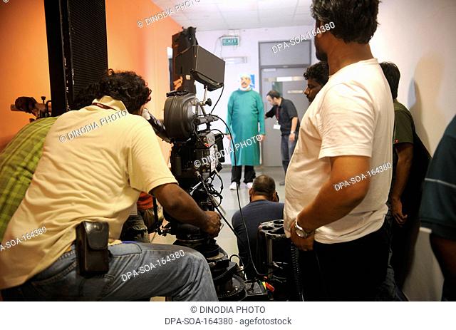 Film on set of yuvraj at film city studio ; India NO MR