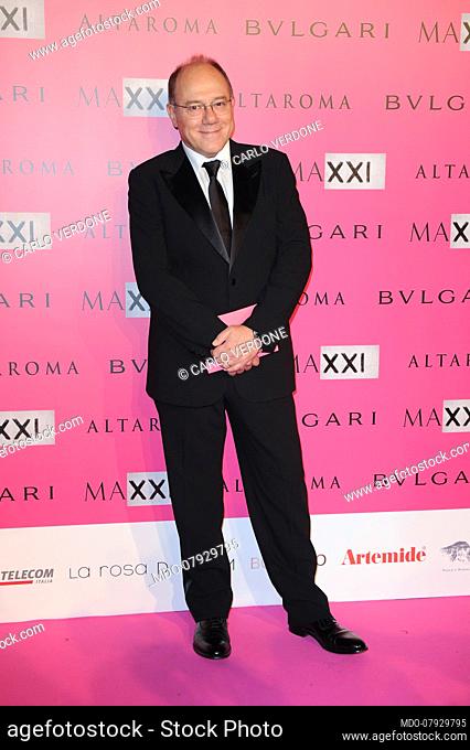 Italian director and actor Carlo Verdone takes part in the Dinner Gala at the Maxxi Museum on the occasion of the new Bellissima exhibition