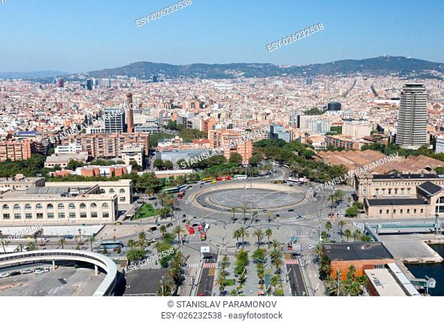 Barcelona City View at summer time, Spain