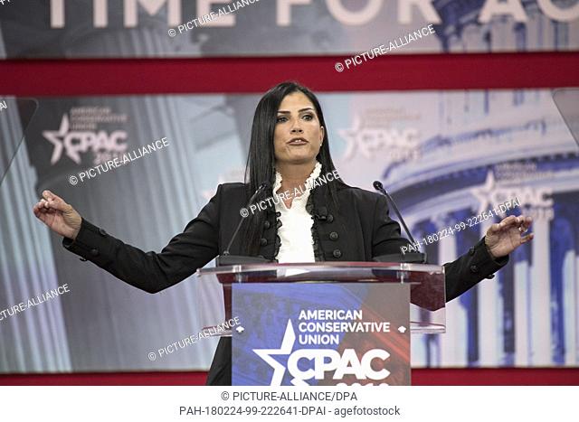 Dana Loesch, spokesperson for the National Rifle Association, speaks at the Conservative Political Action Conference (CPAC) at the Gaylord National Resort and...