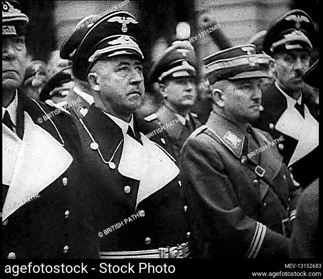 Nazi Officers Gathering For A Meeting - German Reich, Germany