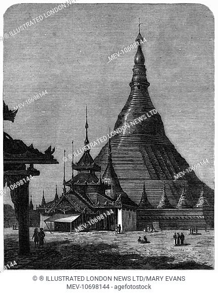 The Shweidagon Pagoda in Yangon, Burma (Myanmar), officially titled Shweidago Zedi Daw and also known as the Golden Pagoda, or the Great Dagon Pagoda