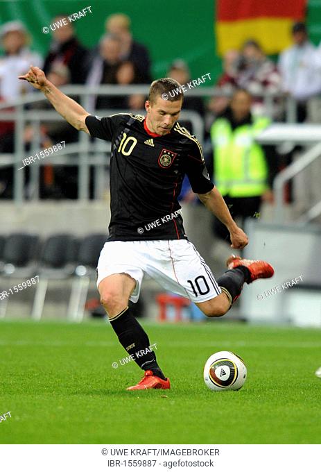 Lukas Podolski, international football friendly match, Germany 3 Malta 0, Tivoli stadium, Aachen, North Rhine-Westphalia, Germany, Europe