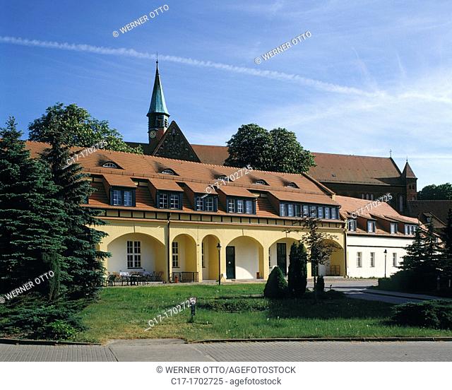 Germany, Kloster Lehnin, Zauche, Brandenburg, Lehnin Abbey, former Cistercian monastery, Luise-Henrietten-Stift, Evangelic Church, Romanesque style, Gothic