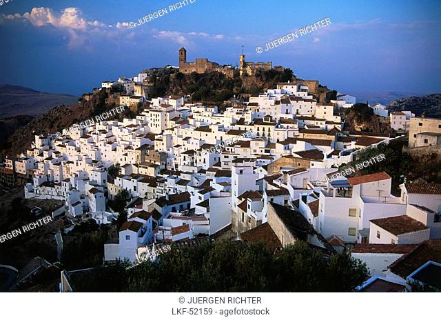 Old town of Casares in the province of Malaga, Andalusia, Spain