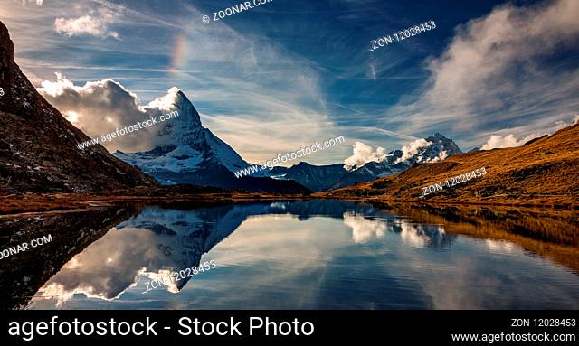 Riffelsee - Zermatt. Matterhorn. Switzerland. Schweiz