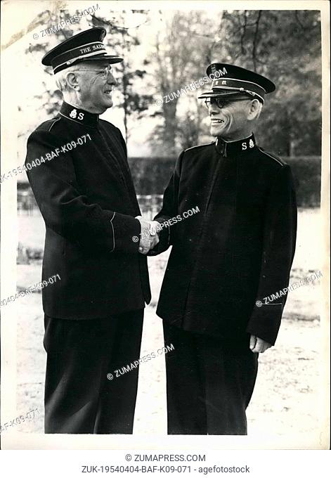 Apr. 04, 1954 - Salvation Army High Council Meets to Elect New Commander-In-Chief.. The Salvation Army High Council met at Sunbury Court