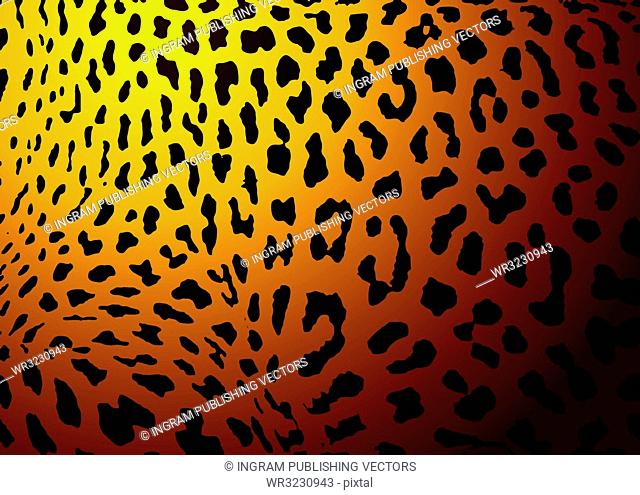 Leopard skin background with black spotted abstract theme