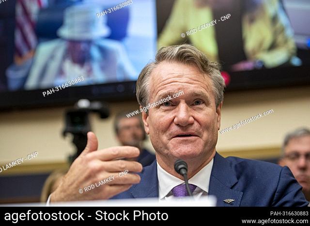 Brian Moynihan, Chairman and CEO, Bank of America, responds to questions during a House Committee on Financial Services hearing €œHolding Megabanks Accountable:...