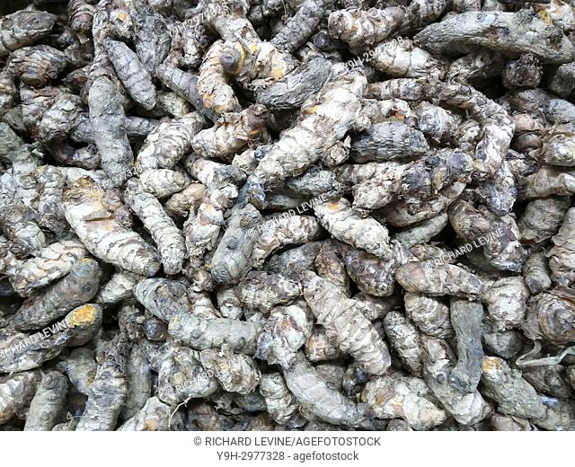 Turmeric roots are seen in a grocery in New York on Thursday, November 9, 2017. Turmeric has become the ""it"" spice with its proponents touting its medicinal...
