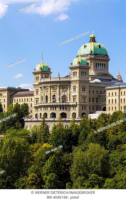 Federal Palace of Switzerland, old town, Bern, Canton of Bern, Switzerland
