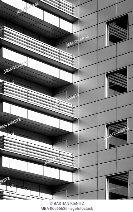 Photography of modern balconies of a high rise
