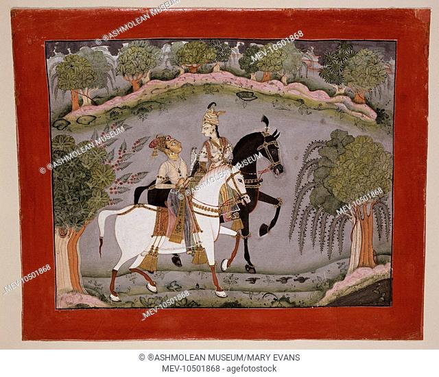 Baz Bahadur and Rupmati. India, Kulu
