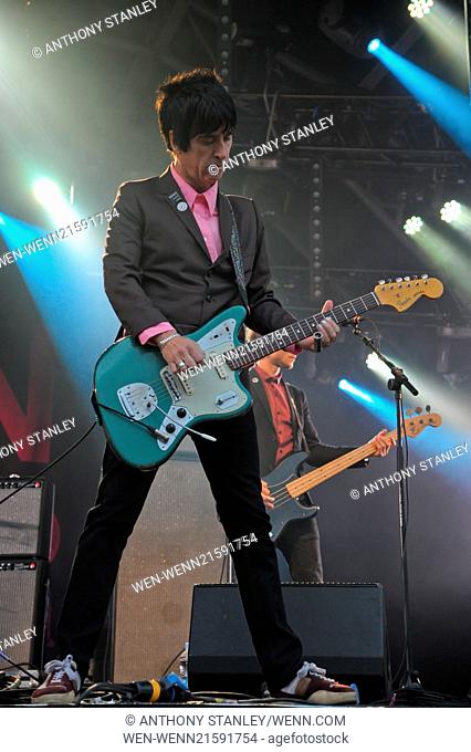 Camp Bestival at Lulworth Castle, Dorset - Day Two - Performances Featuring: Johnny Marr Where: Dorset, United Kingdom When: 30 Jul 2014 Credit: Anthony...