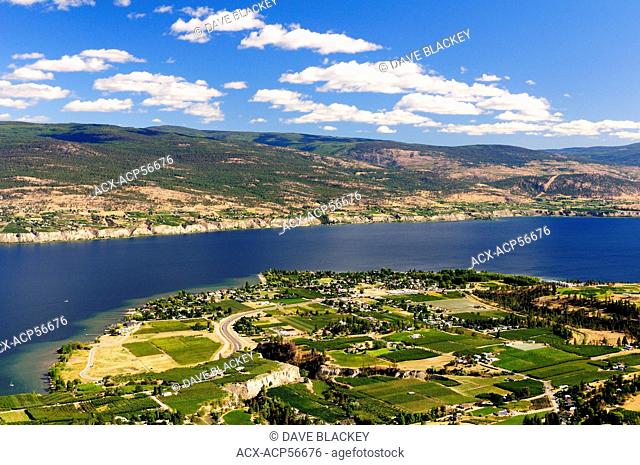 Views from Giants Head Mountain Park in Summerland, BC, of Okanagan Lake