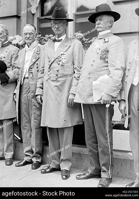 Confederate Reunion - Gen. Harrison of Mississippi, Commander In Chief, with Generals.., 1917. Creator: Harris & Ewing