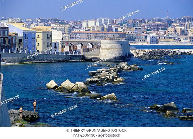 Italy, Sicily, Siracusa city, Ortigia island, East side