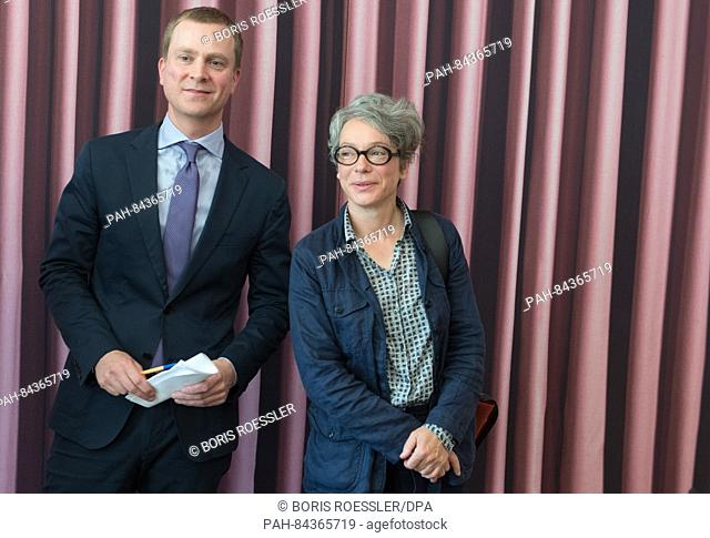 Philipp Demandt, the new director of the Staedel museum, and Ina Hartwig, city councillor in charge of cultural affairs, photographed at the Staedel museum in...