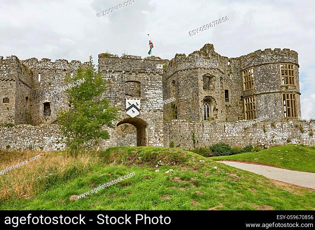 Historic Carew Castle in Pembrokeshire, Wales, England, UK