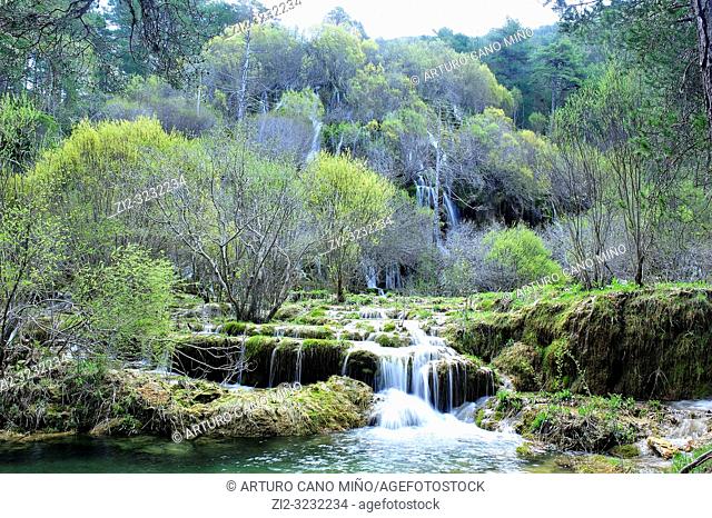 The River Cuervo Natural Monument. Serrania de Cuenca Natural Park. Cuenca Province, Spain