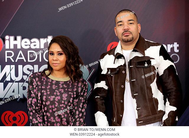 Celebrities attend 2018 iHeartRadio Music Awards at The Forum. Featuring: Angela Yee, DJ Envy Where: Los Angeles, California