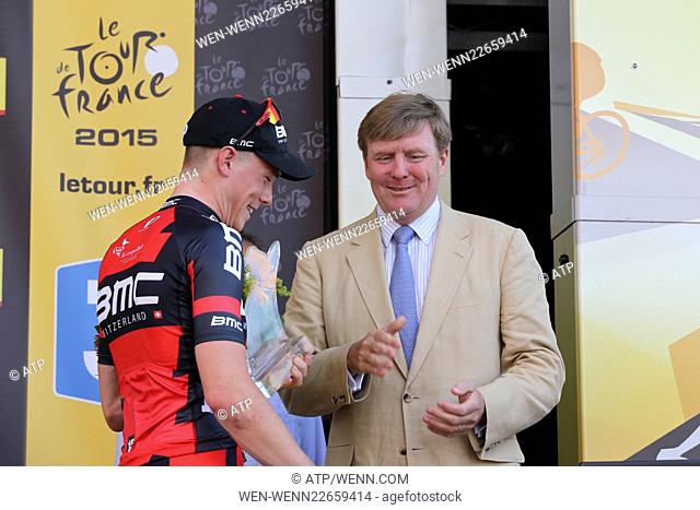 Tour de France 2015 - Stage 1 Featuring: Rohan Dennis, King Willem Alexander of the Netherlands Where: Utrecht, Netherlands When: 04 Jul 2015 Credit: ATP/WENN
