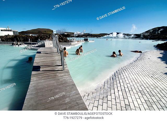 The magical Blue Lagoon hot spring in Reykjanes, Iceland