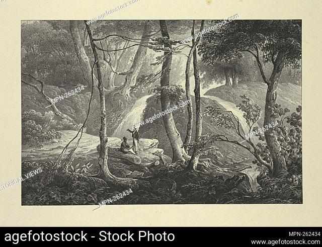 Falls near Schooley's Springs Additional title: Itinéraire pittoresque du fleuve Hudson. Eno, Amos F., 1836-1915 (Collector) Milbert