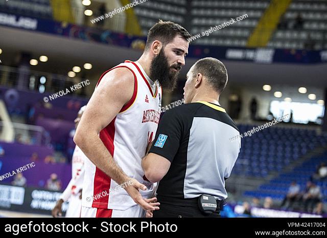 Bojan Dubljevic of Montenegro.. pictured during the match between Montenegro and the Belgian Lions, game two of five in group A at the EuroBasket 2022