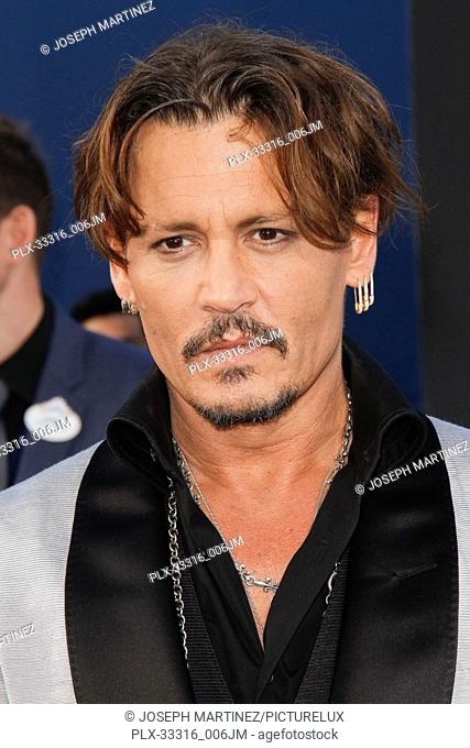 Johnny Depp at the Premiere of Disney's ""Pirates of the Caribbean: Dead Men Tell No Tales"" held at the Dolby Theater in Hollywood, CA, May 18, 2017