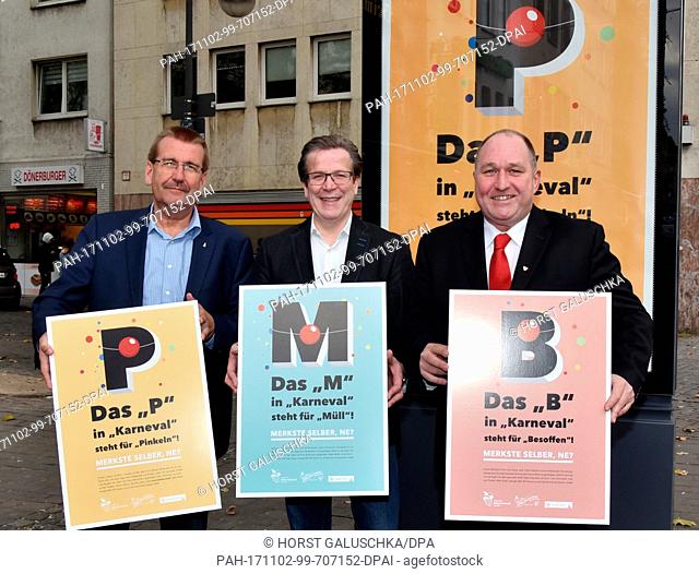 Engelbert Rummel, director of the department for public policy of the city of Cologne (l-r), Christoph Kuckelkorn, president of the festival committee of the...