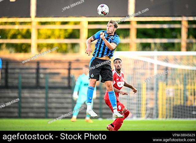Club NXT's Lennart Mertens pictured in action during a soccer match between Club NXT and SL16, Saturday 13 August 2022 in Roeselare