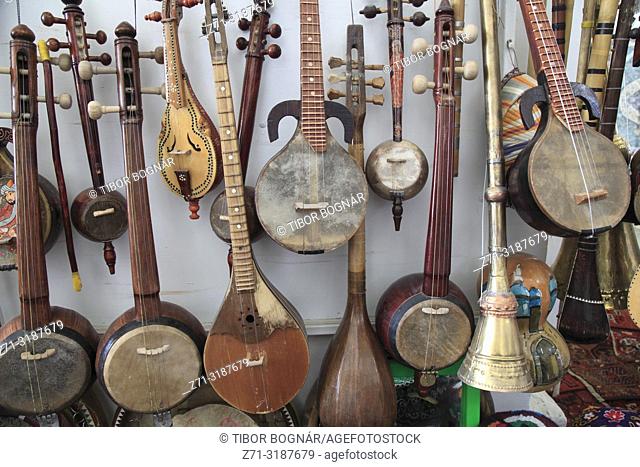 Uzbekistan; Bukhara; traditional musical instruments,