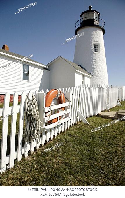 Pemaquid Point Light during the spring months  Located in Bristol, Maine USA, which is on the New England seacoast  Notes: This light is located at the entrance...