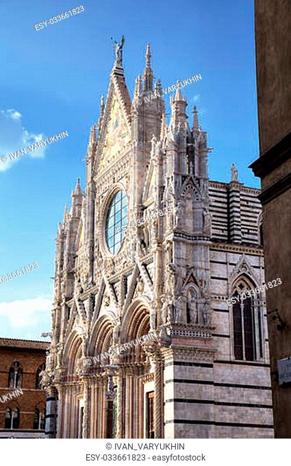 The Duomo (cathedral) of Siena. Tuscany, Italy