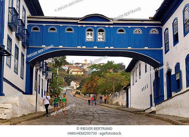 Brazil, Minas Gerais state, Diamantina, historical center listed as World Heritage by UNESCO, Casa da Gloria Gold Route, Estrada Real