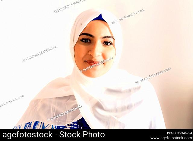 Retrato de una joven musulmana