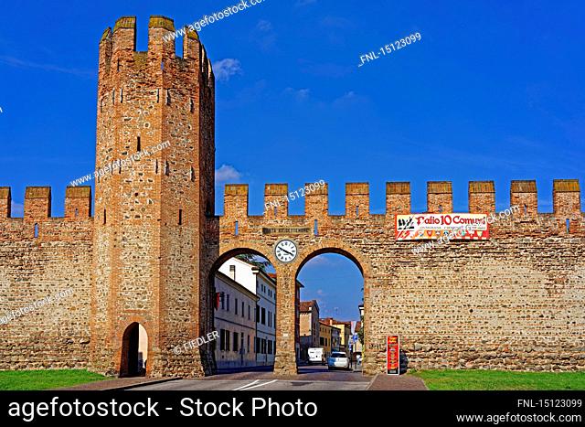 Porta XX Settembre, Montagnana, Venetia, Italy, Europe