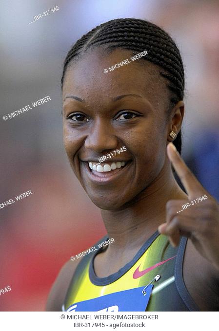 World Athletics Final Stuttgart 2007, Baden-Wuerttemberg, Germany Carmelita JETER USA winner sprint 100 m