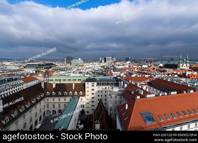 20 January 2020, Austria, Wien: View from the north tower of St. Stephen's Cathedral to Vienna. Photo: Robert Michael/dpa-Zentralbild/dpa